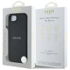 GUESS tok az IPHONE 16e (SE 4 2025) készülékhez, MagSafe kompatibilis GUHMPSE4PGHSMMK (PU Grained arany Ring) fekete