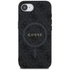 GUESS tok az IPHONE 16e (SE 4 2025) készülékhez, MagSafe kompatibilis GUHMPSE4G4GFRK (PU 4G Ring Classic Logo) fekete
