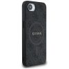 GUESS tok az IPHONE 16e (SE 4 2025) készülékhez, MagSafe kompatibilis GUHMPSE4G4GFRK (PU 4G Ring Classic Logo) fekete