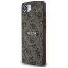 GUESS tok az IPHONE 16e (SE 4 2025) készülékhez, kompatibilis a MagSafe-dal GUHMPSE4G4GFRW (PU 4G Ring Classic Logo) barna