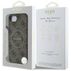 GUESS tok az IPHONE 16e (SE 4 2025) készülékhez, kompatibilis a MagSafe-dal GUHMPSE4G4GFRW (PU 4G Ring Classic Logo) barna
