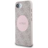 GUESS tok az IPHONE 16e (SE 4 2025) számára, MagSafe kompatibilis GUHMPSE4P4PGRSGP (PU 4G Circle W/ Classic Logo) rózsaszín