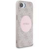 GUESS tok az IPHONE 16e (SE 4 2025) számára, MagSafe kompatibilis GUHMPSE4P4PGRSGP (PU 4G Circle W/ Classic Logo) rózsaszín