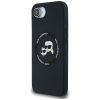 KARL LAGERFELD tok iPHONE 16e (SE 4 2025) készülékhez, MagSafe kompatibilis KLHMPSE4SKCHTCK (Szilikon Dupla Fejű) fekete