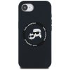 KARL LAGERFELD tok iPHONE 16e (SE 4 2025) készülékhez, MagSafe kompatibilis KLHMPSE4SKCHTCK (Szilikon Dupla Fejű) fekete