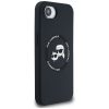 KARL LAGERFELD tok iPHONE 16e (SE 4 2025) készülékhez, MagSafe kompatibilis KLHMPSE4SKCHTCK (Szilikon Dupla Fejű) fekete