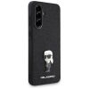 KARL LAGERFELD case for SAMSUNG A56 KLHCSA56GKNPSK (Fixed Glitter W/ Ikonik Metal Pin) black
