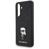 KARL LAGERFELD case for SAMSUNG A56 KLHCSA56GKNPSK (Fixed Glitter W/ Ikonik Metal Pin) black