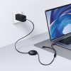 BASEUS kihúzható kábel 2 az 1-ben Type C - 2 x Type C 100W 1 m fekete