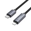 HOCO cable Type C to Lightning with display PD 27W X112 1 m black