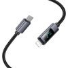 HOCO cable Type C to Lightning with display PD 27W X112 1 m black
