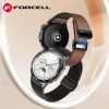 FORCELL F-DESIGN FS20 magnetic eco leather strap for SAMSUNG Watch 22 mm brown