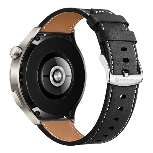 FORCELL F-DESIGN FS21 eco leather strap for SAMSUNG Watch 20 mm black
