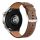 FORCELL F-DESIGN FS21 eco leather strap for SAMSUNG Watch 20 mm brown