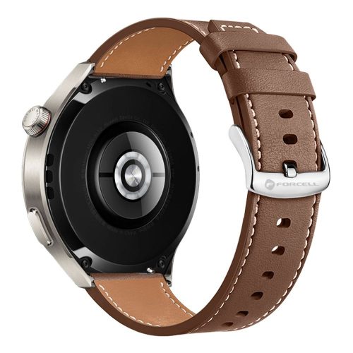 FORCELL F-DESIGN FS21 eco leather strap for SAMSUNG Watch 20 mm brown