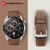 FORCELL F-DESIGN FS21 eco leather strap for SAMSUNG Watch 22 mm brown