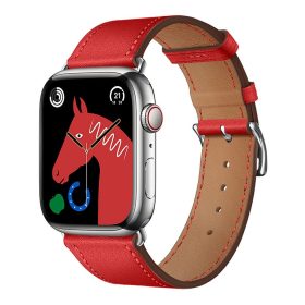   FORCELL F-DESIGN FA20 mágneses eco bőrszíj APPLE Watch 38 / 40 / 41 mm piros