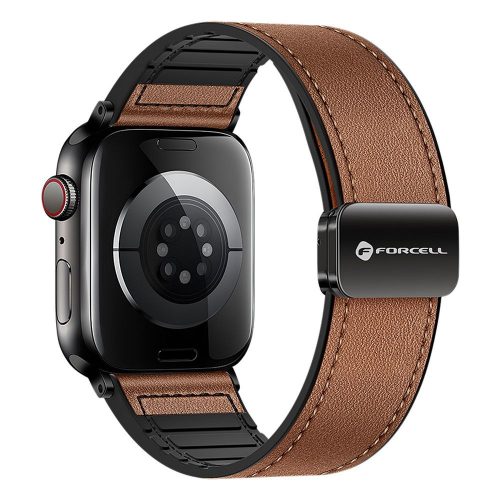 FORCELL F-DESIGN FA21 eco leather strap for APPLE Watch 38 / 40 / 41 mm brown