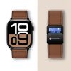 FORCELL F-DESIGN FA21 eco leather strap for APPLE Watch 38 / 40 / 41 mm brown