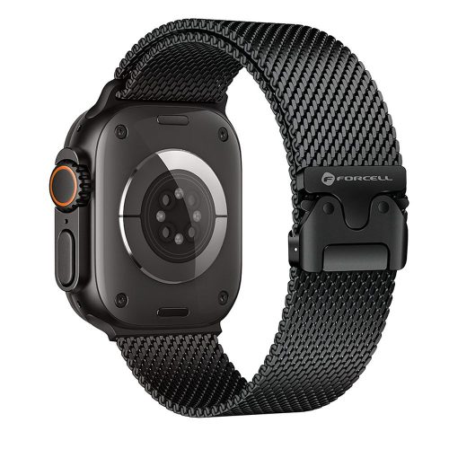 FORCELL F-DESIGN FA11 stainless steel strap for APPLE Watch 42 / 44 / 45 / 49 mm black