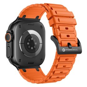   FORCELL F-DESIGN FA06 szilikon szíj APPLE Watch 38 / 40 / 41 mm narancssárga