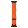 FORCELL F-DESIGN FA06 silicone strap for APPLE Watch 42 / 44 / 45 / 49 mm orange