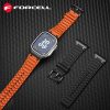 FORCELL F-DESIGN FA06 silicone strap for APPLE Watch 42 / 44 / 45 / 49 mm blue