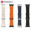 FORCELL F-DESIGN FA06 silicone strap for APPLE Watch 42 / 44 / 45 / 49 mm blue