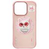 NIMMY tok üvegES COOL CAT MagSafe kompatibilis IPHONE 16 Pro-hoz rózsaszín