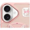NIMMY tok üvegES COOL CAT kompatibilis a MagSafe-fel IPHONE 16-hoz, rózsaszín