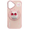 NIMMY tok üvegES COOL CAT kompatibilis a MagSafe-fel IPHONE 16-hoz, rózsaszín