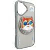 NIMMY tok üvegES COOL CAT, MagSafe-kompatibilis IPHONE 16-hoz, szürke