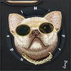 NIMMY case GLASSES COOL DOG compatible with MagSafe for IPHONE 16 Pro black