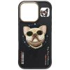 NIMMY tok üvegES COOL DOG, kompatibilis a MagSafe-fel, IPHONE 16 Pro Max-hoz, fekete