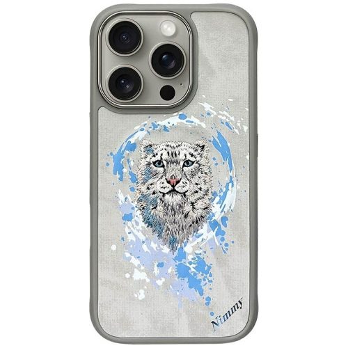 NIMMY tok PANTHER kompatibilis a MagSafe-fel az IPHONE 16 Pro-hoz, világosszürke