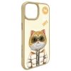 NIMMY tok COOL&CUTE 2.0 Macska IPHONE 15-höz khaki