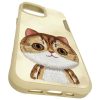 NIMMY tok BIG EYED PET 2.0 Cat IPHONE 15-höz khaki színben