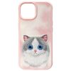 NIMMY case BIG EYED PET 2.0 Cat for IPHONE 15 pink