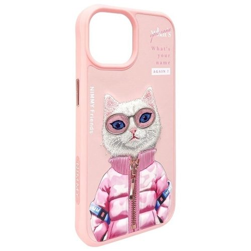 NIMMY case COOL&CUTE 2.0 Cat for IPHONE 15 pink