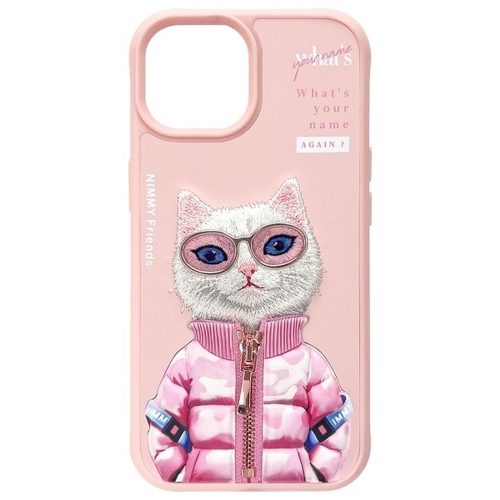 NIMMY case COOL&CUTE 2.0 Cat for IPHONE 15 pink