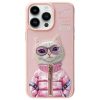 NIMMY tok COOL&CUTE 2.0 Macska iPhone 15 Pro-hoz rózsaszín