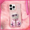 NIMMY tok COOL&CUTE 2.0 Macska iPhone 15 Pro-hoz rózsaszín