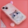 NIMMY tok BIG EYED PET 2.0 Macska IPHONE 15 Pro Max készülékhez rózsaszín