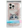 NIMMY tok BIG EYED PET 2.0 Macska IPHONE 15 Pro Max készülékhez rózsaszín