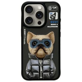 NIMMY tok COOL&CUTE 2.0 Dog IPHONE 15 Pro Max-hoz fekete