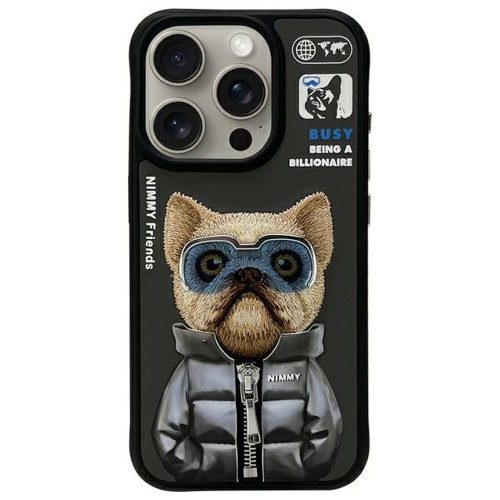 NIMMY tok COOL&CUTE 2.0 Dog IPHONE 15 Pro Max-hoz fekete