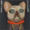 NIMMY tok üvegES COOL DOG iPhone 15 Pro Max fekete