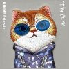 NIMMY tok üvegES COOL CAT IPHONE 15 Pro Max-hoz szürke