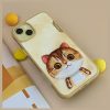 NIMMY tok BIG EYED PET 2.0 macska IPHONE 15 Pro Max-hoz khaki