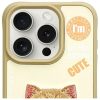 NIMMY tok COOL&CUTE 2.0 macska IPHONE 15 Pro Max számára khaki színben